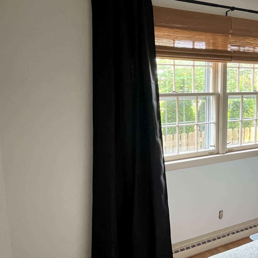 Black Curtain Panels - room darkening